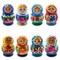 Set of 2 Assortment of Blue Colors Salt and Pepper Shakers Matryoshka